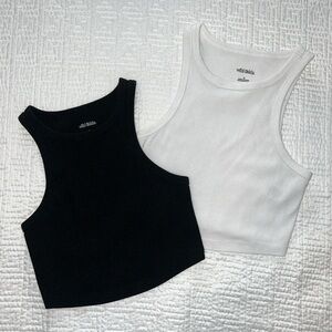 Women's Wild Fable Black and White Crop Top Set